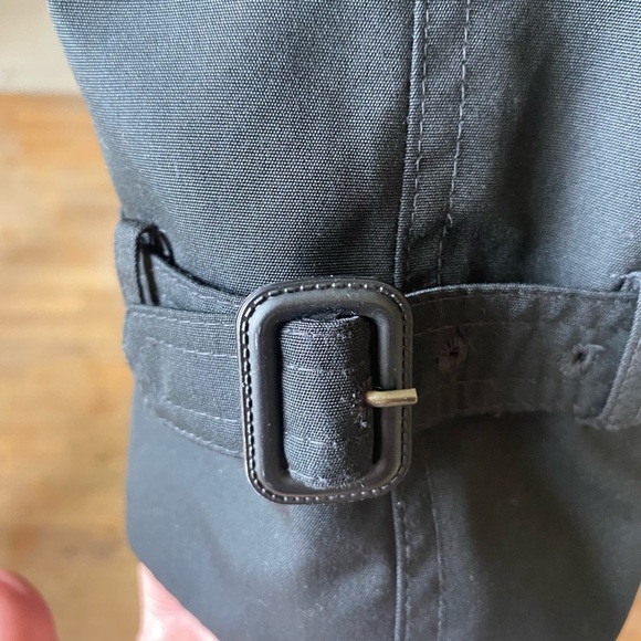 Vintage black women’s trenchcoat size 20 - Picture 7 of 12